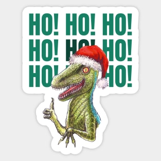 Ho Ho Ho! Dinosaur Christmas gifts, Merry Christmas, dino and Christmas Sticker